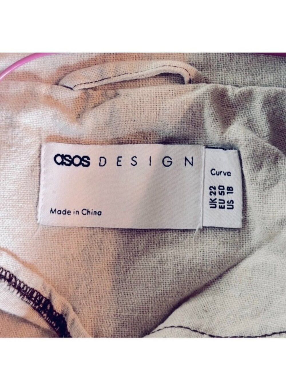 ASOS Taupe Utility Jacket With Tie Belt - Picture 9 of 10